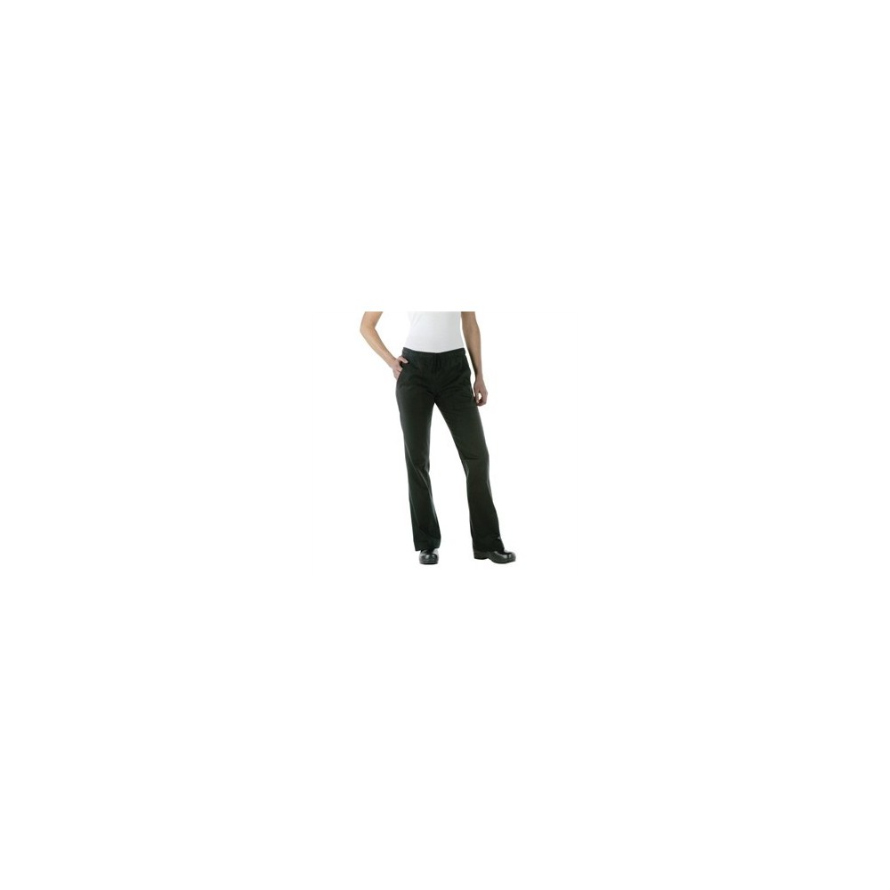 Pantalon professionnel noir dame