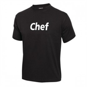 Tee-Shirt 'Chef' Noir Fruit...