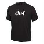 Tee-Shirt 'Chef' Noir Fruit of the Loom