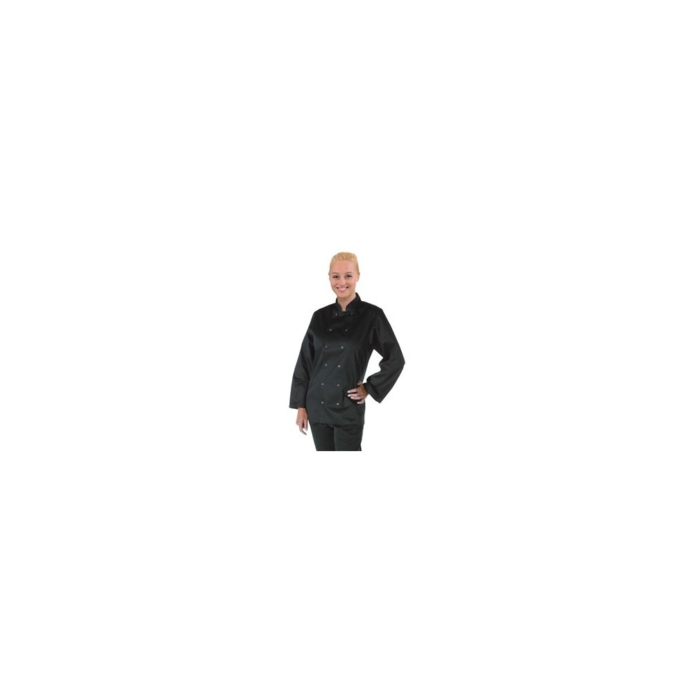 Veste chef manches longues noire Vegas Whites S Veste chef manches longues noire Vegas Whites S