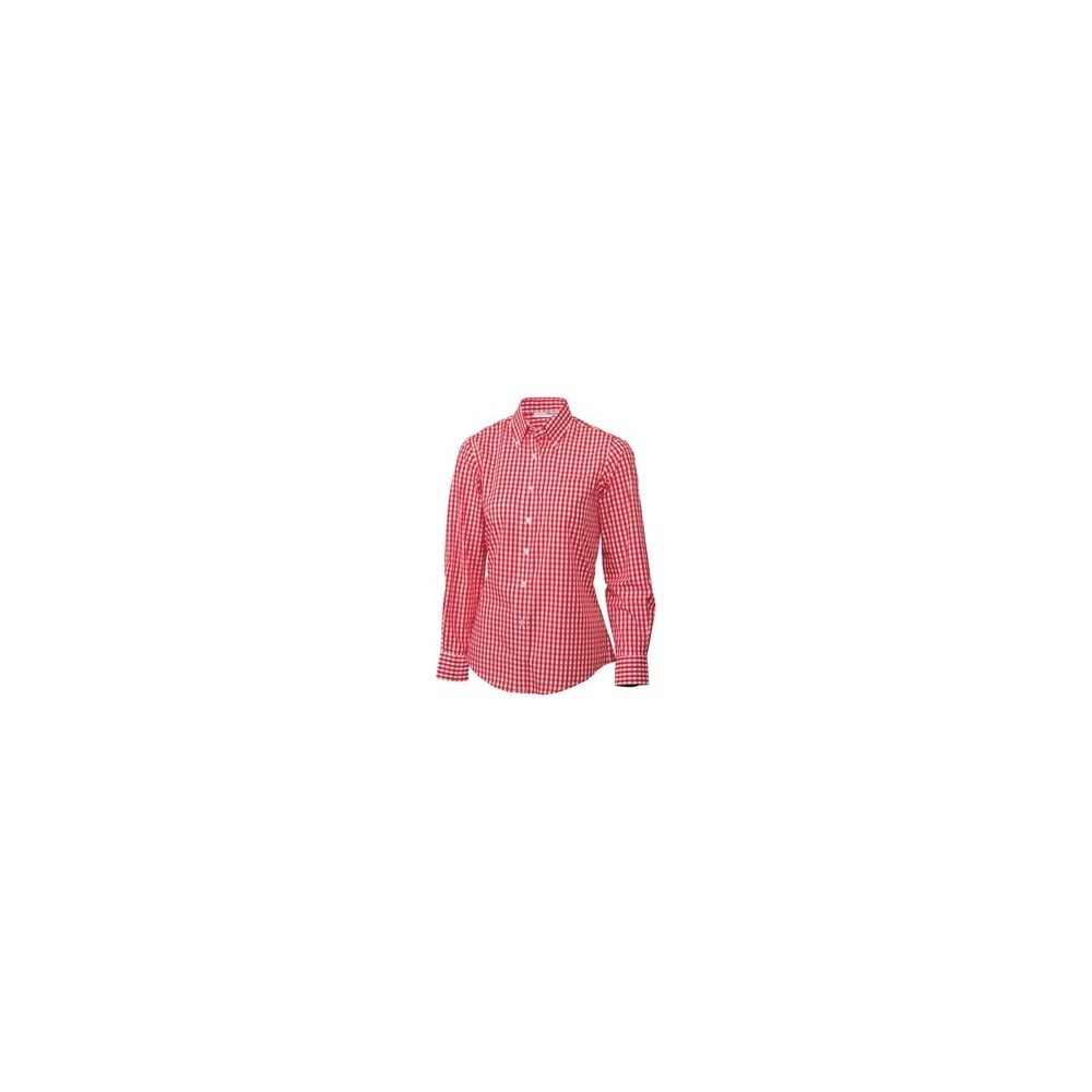 Chemise vichy rouge femme Uniform Works