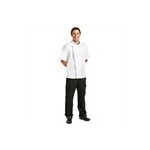 Veste chef unisexe blanche manches courtes Chef Works Taille L