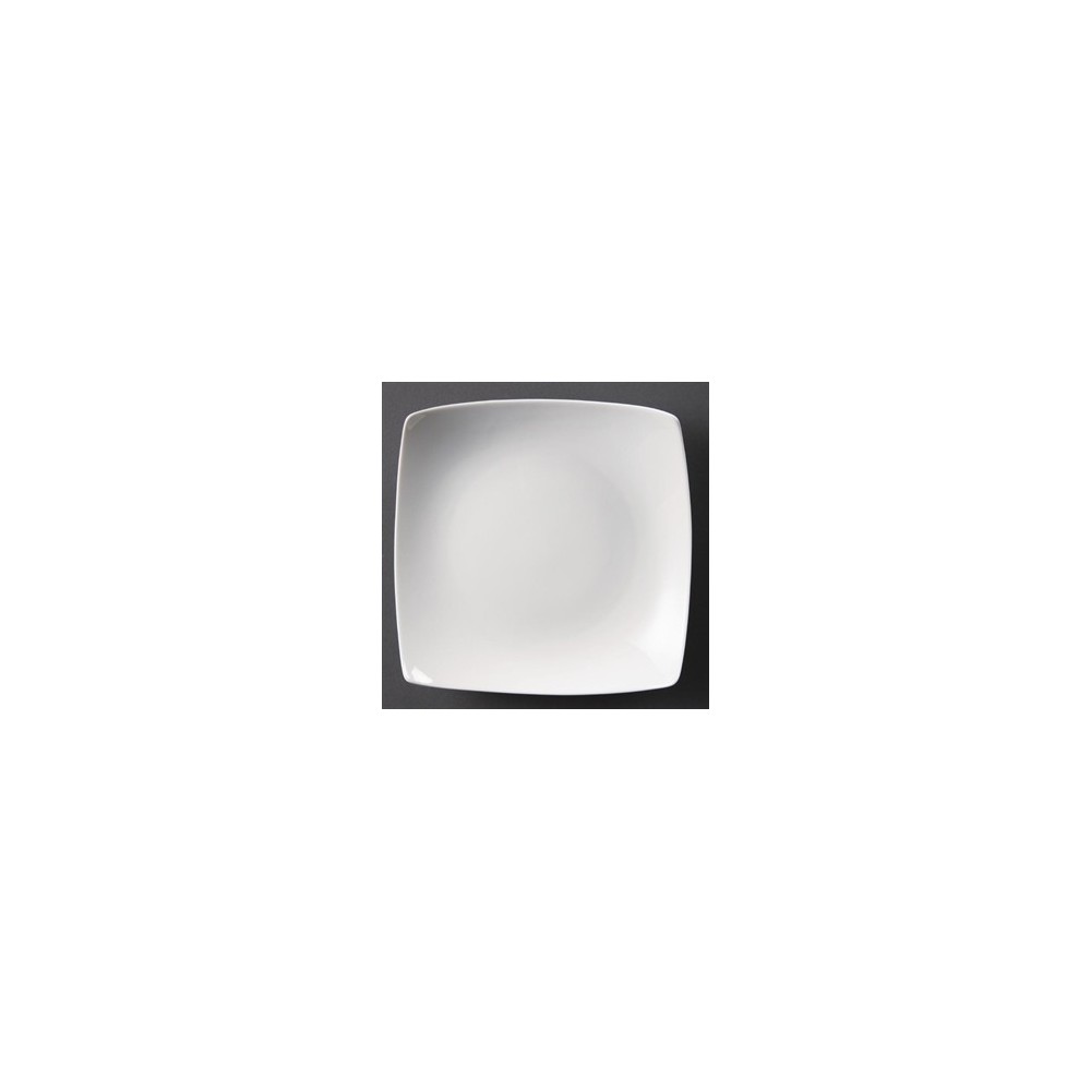 Assiettes creuses carrees blanches 205mm Assiettes creuses carrees blanches 205mm