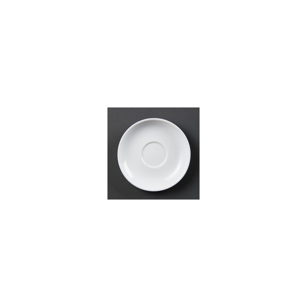 Soucoupes pour tasses a espresso blanches Soucoupes pour tasses a espresso blanches