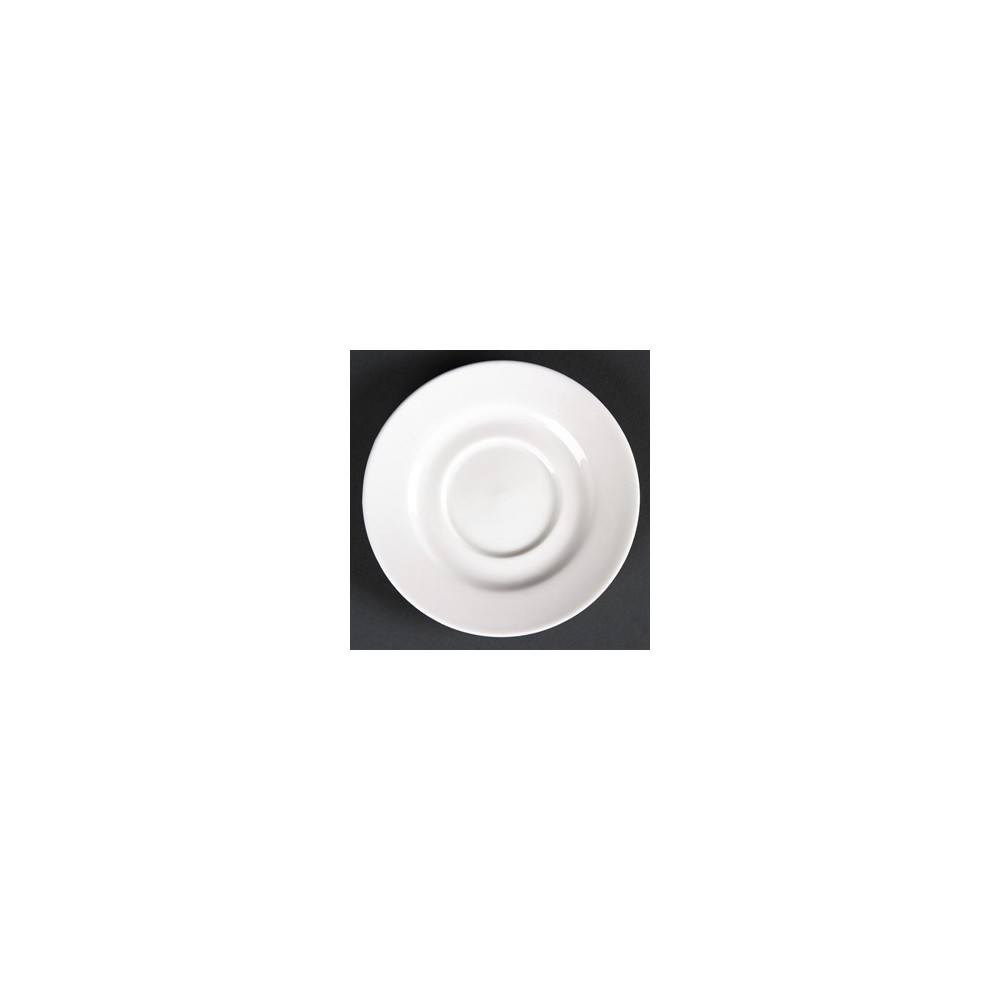 Soucoupes rondes en porcelaine fine 110mm Lumina Soucoupes rondes en porcelaine fine 110mm Lumina
