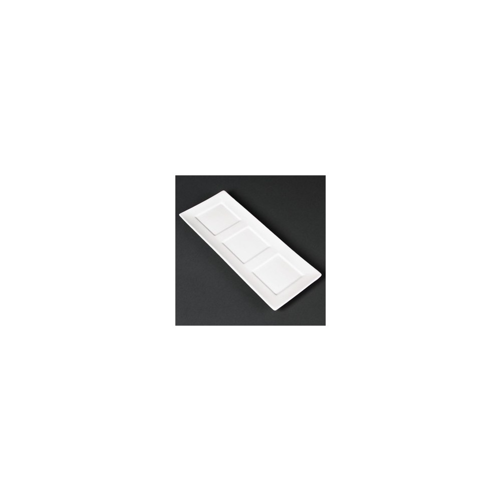 Plateaux en porcelaine fine 300 x 120mm Lumina Plateaux en porcelaine fine 300 x 120mm Lumina