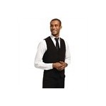 Gilet noir avec boutons noirs pour homme taille L