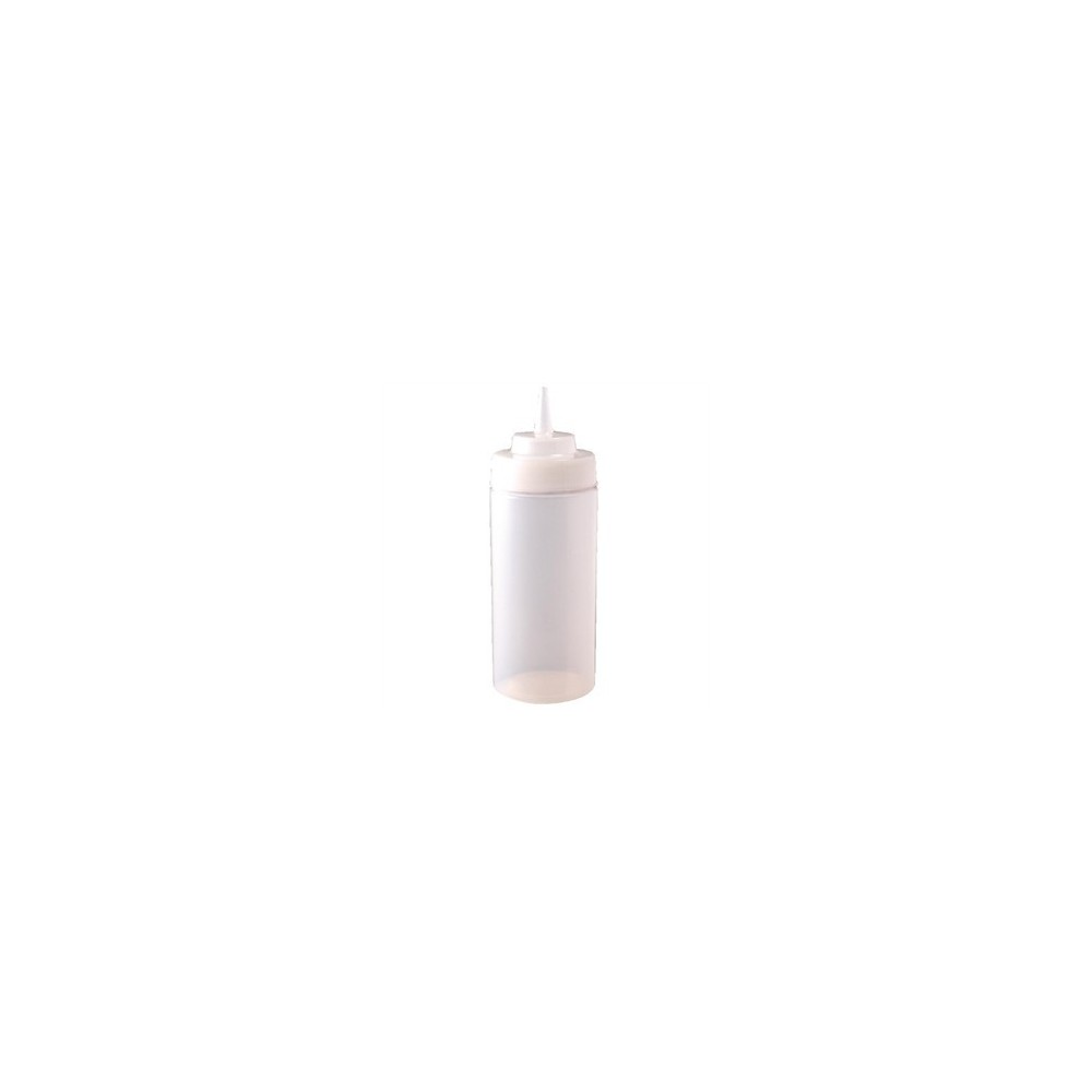 Bouteille de sauce souple transparente a col large 909ml Bouteille de sauce souple transparente a col large 909ml