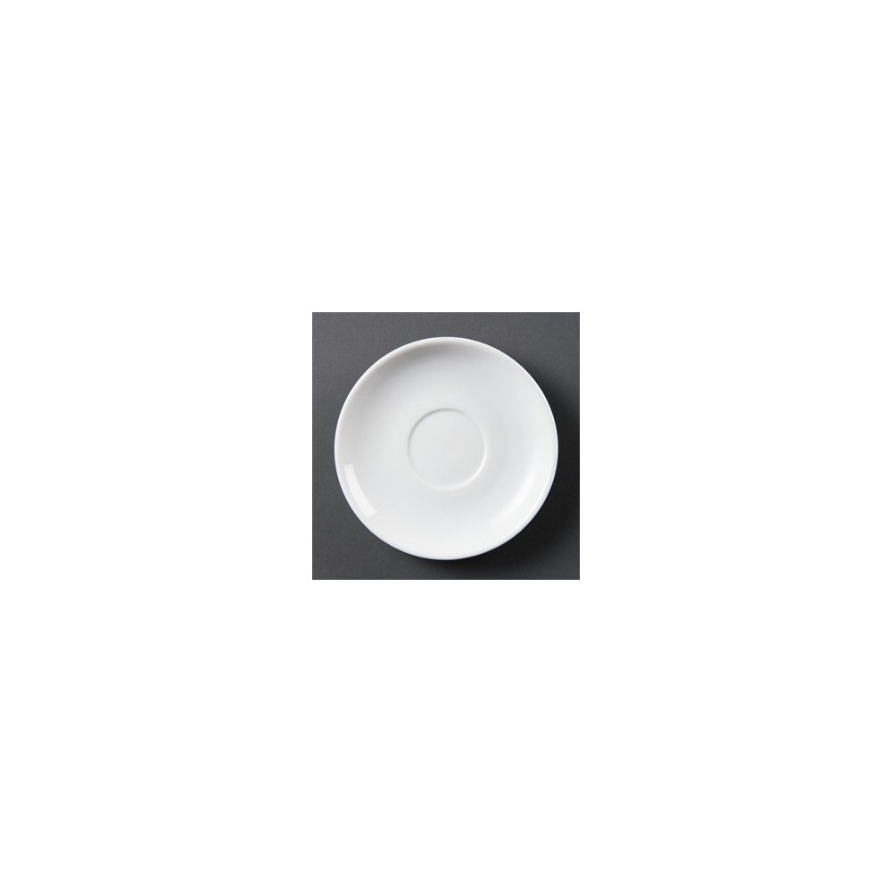 Soucoupes pour tasses a cappuccino blanches 180mm Soucoupes pour tasses a cappuccino blanches 180mm