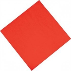 Serviettes en papier rouges - 330 mm - Fasana - Lot de 1500