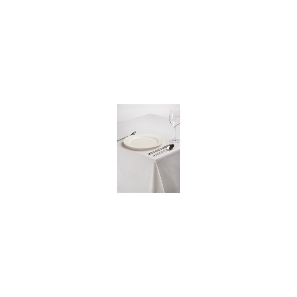 Nappe rectangulaire en polyester coton blanc uni pro Gastro Nappe rectangulaire en polyester coton blanc uni pro Gastro
