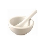 Pilon et mortier en porcelaine pro Gastro153mm