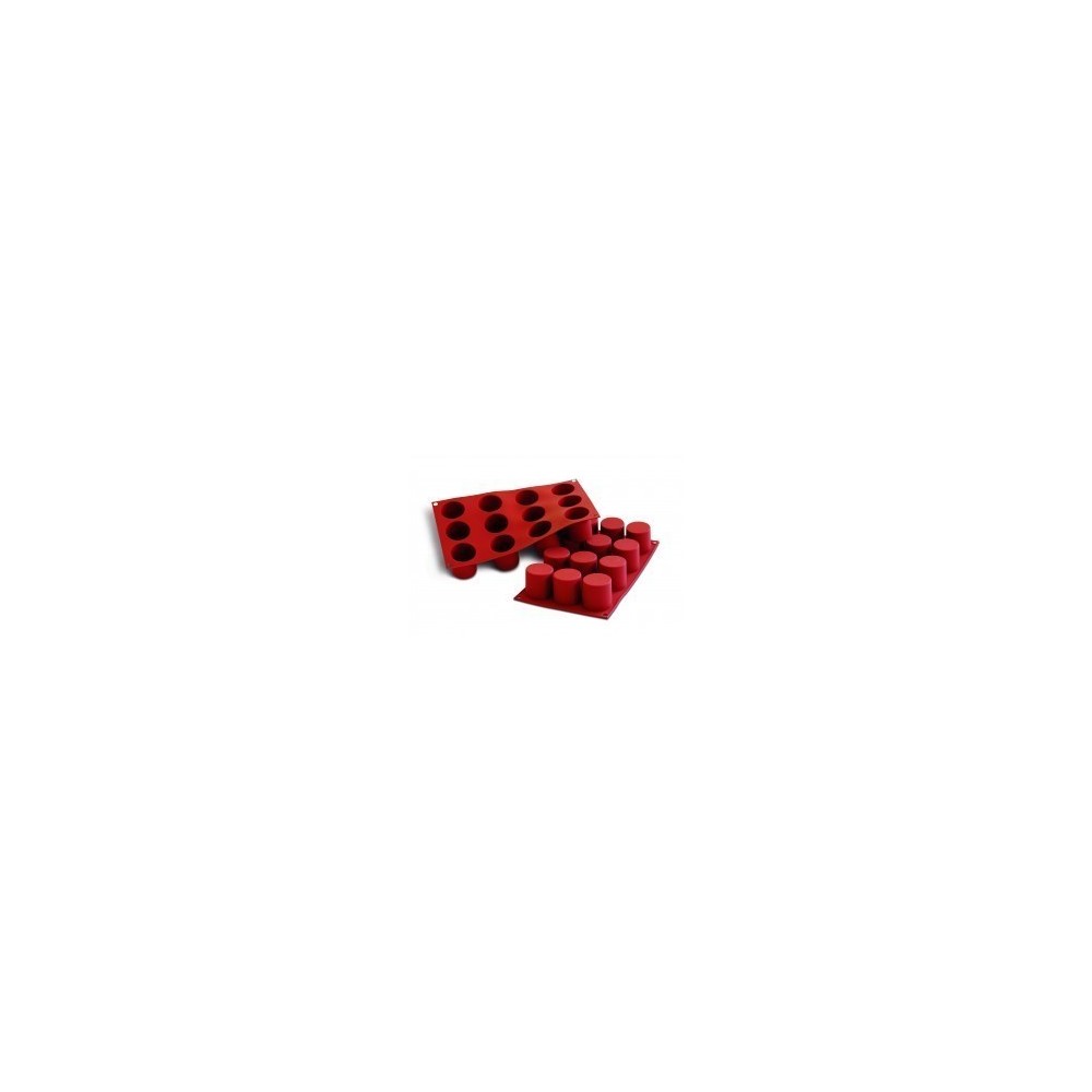MOULE SILICONE 12 DARIOLES-CYLINDRES pro Gastro MOULE SILICONE 12 DARIOLES-CYLINDRES pro Gastro