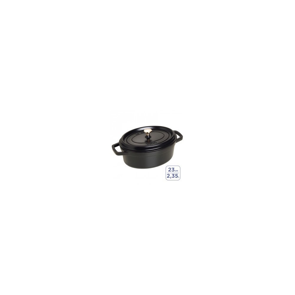 COCOTTE OVALE FONTE NOIRE 23 CM PRO STAUB COCOTTE OVALE FONTE NOIRE 23 CM PRO STAUB