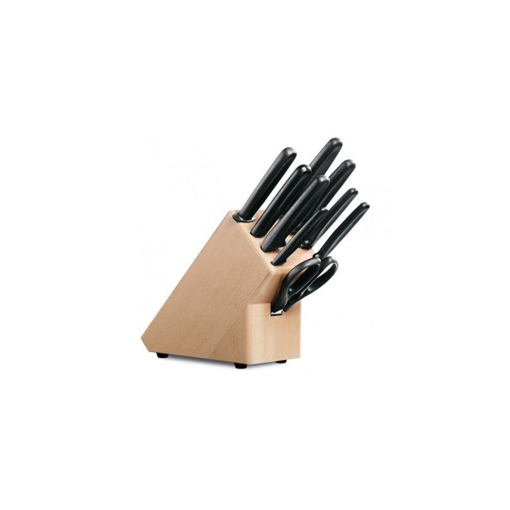 Bloc 9 couteau cuisine et accessoire victorinox noir