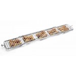 Rotissoire à poulets gaz, 8 broches, sur roues
