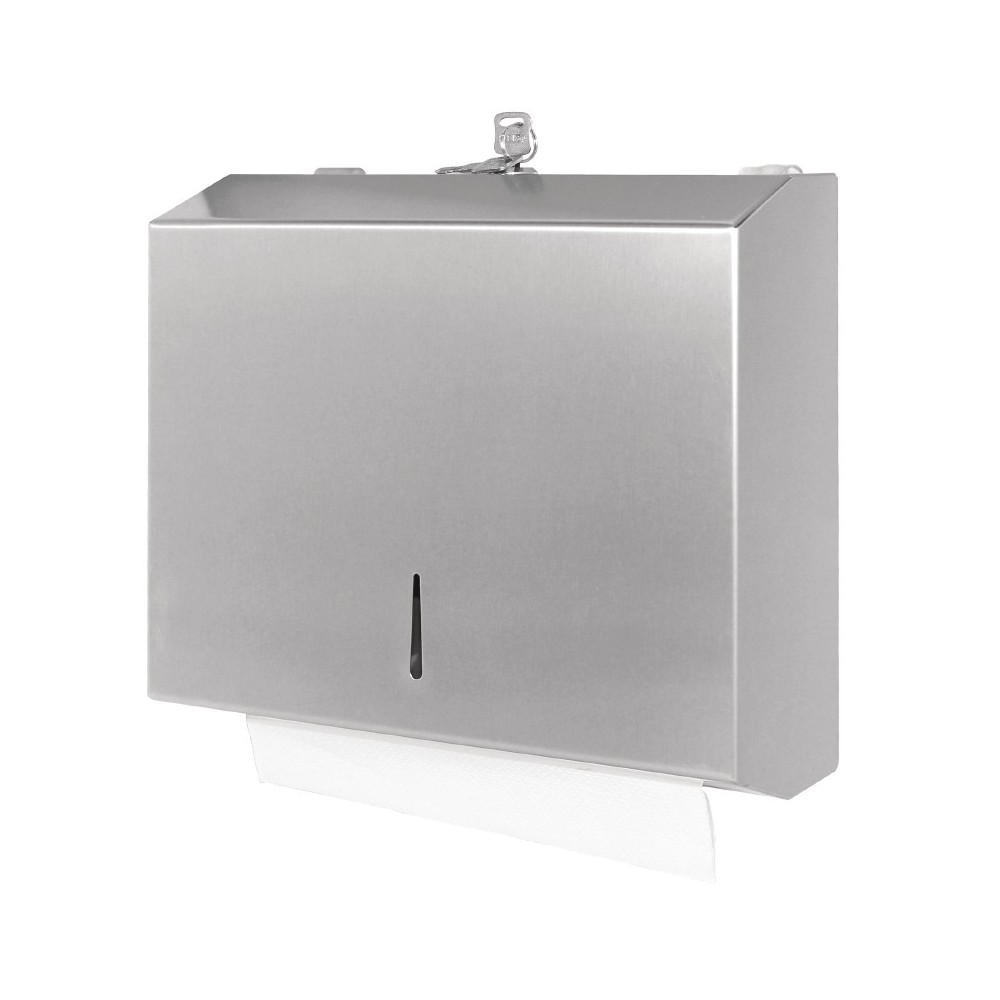 Distributeur papier essuie-mains Jumbo inox Distributeur papier essuie-mains Jumbo inox