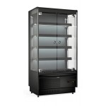 Vitrine murale noire/bleu 1230 x 725 x 1900