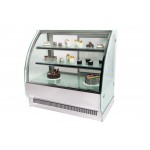 Vitrine réfrigérée positive - Bombée - 420 L. - 1200 (L) x 740 (P) x 1200 (H) mm - Avec éclairage - Classe N