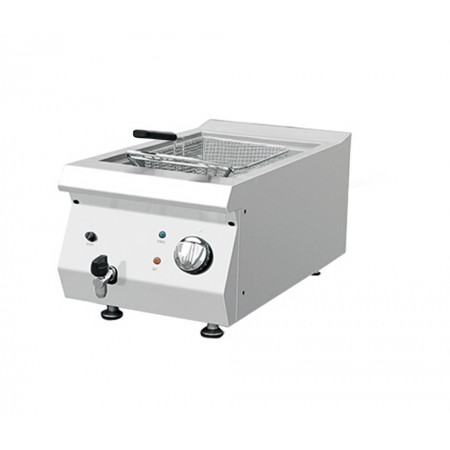Friteuse électrique professionnel 8 litres avec vidange 