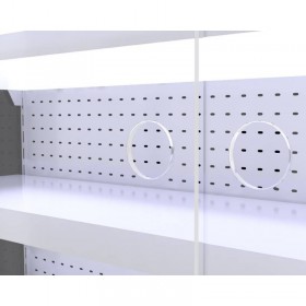 Vitrine murale noire/bleu 1230 x 725 x 1900