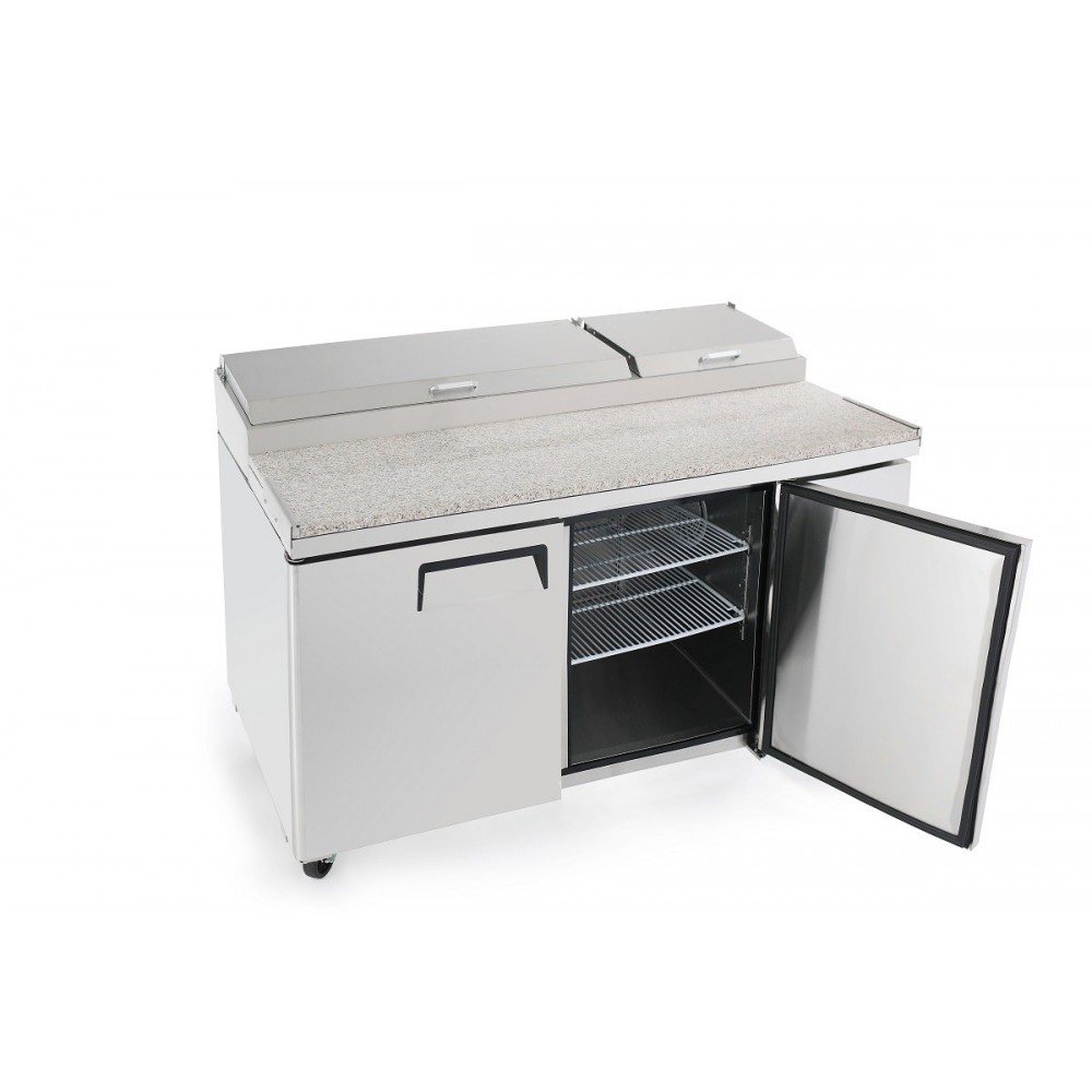 Meuble à pizza tropicalisé - 335 L - 2 portes + roulettes - 8 x GN 1/3 - Garantie 2 ans - Classe T Meuble à pizza tropicalisé - 335 L - 2 portes + roulettes - 8 x GN 1/3 - Garantie 2 ans - Classe T