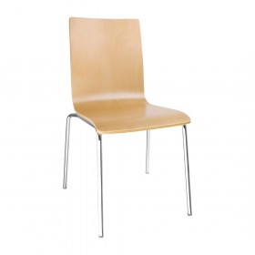 Chaise en bois noir patiné avec dossier croisé