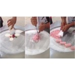 Machine  Ice Cream Roll avec 1 plaque Ø480 mm + 6 GN 1/9