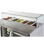 Meuble à pizza - Garantie 2 ans - Paiement 4X - 387 L - 3 portes + roulettes - 7 x GN 1/3 - Classe N