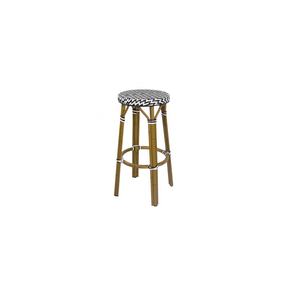 Chaises en rotin bar anthracite avec accoudoirs Chaises en rotin bar anthracite avec accoudoirs