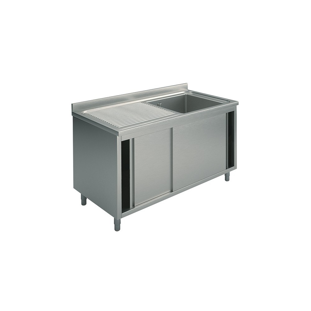 Plonge inox sur meuble - AISI 304 - 1200 (L) x 700 (P) x 850 (H) mm Plonge inox sur meuble - AISI 304 - 1200 (L) x 700 (P) x 850 (H) mm