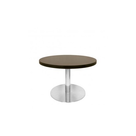Table carré de restaurant avec base carré en acier inoxidable