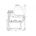 Vitrine réfrigérée boucherie ventilé 1000