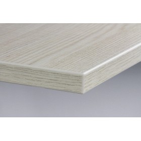 Table de restaurant avec base ronde en fonte avec plateau carré