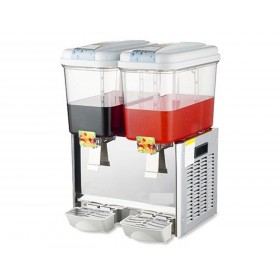 Distributeur réfrigéré - Pour jus de fruit - 2 x 18 L.