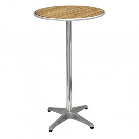 Table ronde mange debout