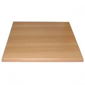 Table de restaurant avec base ronde en fonte avec plateau carré