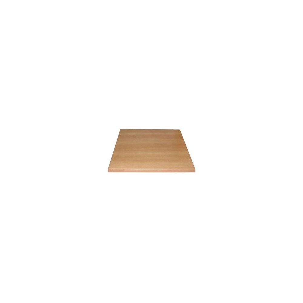 Table de restaurant avec base ronde en fonte avec plateau carré Table de restaurant avec base ronde en fonte avec plateau carré