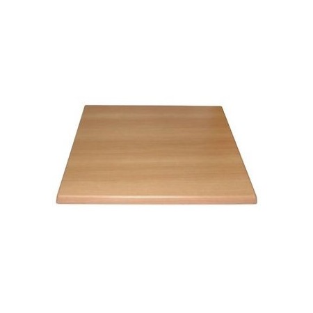 Table de restaurant avec base ronde en fonte avec plateau carré