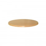 Table de restaurant avec base ronde en fonte avec plateau carré