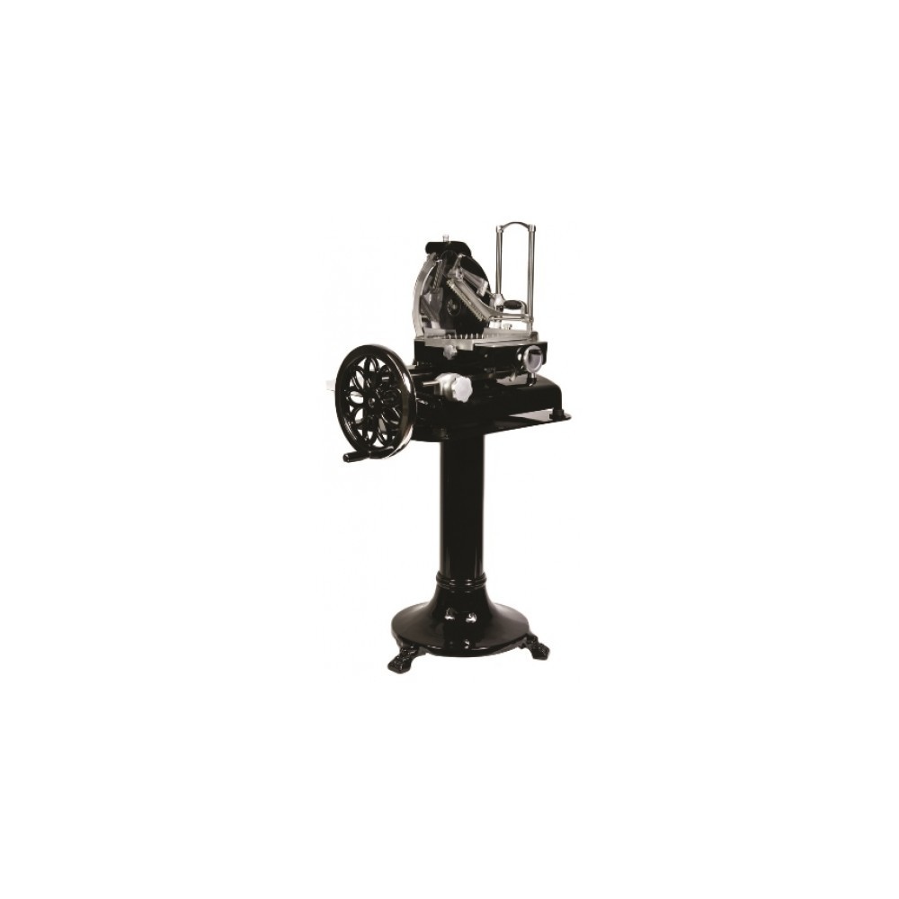 Trancheuse à jambon professionnelle - Manuelle - Socle noir inclus - PREMIUM - 30 cm - Garantie 2 ans Trancheuse à jambon professionnelle - Manuelle - Socle noir inclus - PREMIUM - 30 cm - Garantie 2 ans