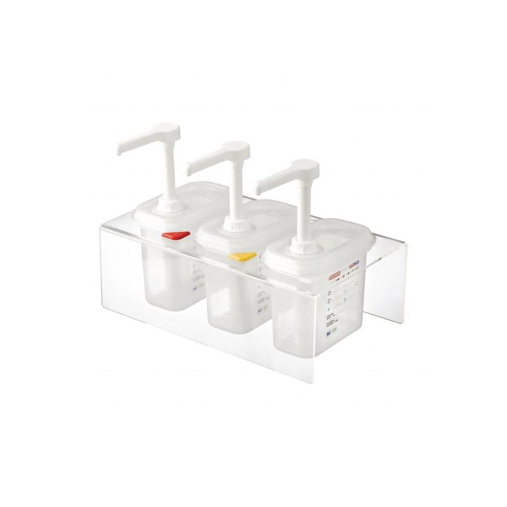 Double Distributeur de Sauces | 2X GN 19 | Aravan | 2X 1,5 Litres Double Distributeur de Sauces | 2X GN 19 | Aravan | 2X 1,5 Litres