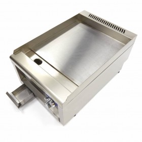 Plaque de cuisson gaz 1/2 lisse et 1/2 rainurée -Top-