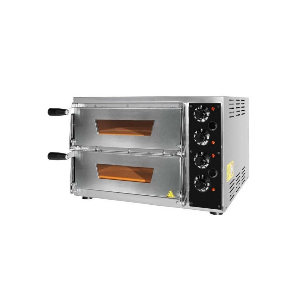 Four pizzas professionnel électrique - Made in Italy - Thermostat 350 °C - Paiement 4X - 2 x 34 cm Four pizzas professionnel électrique - Made in Italy - Thermostat 350 °C - Paiement 4X - 2 x 34 cm