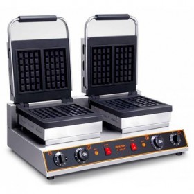 Gaufrier professionnel électrique compacte double Waring