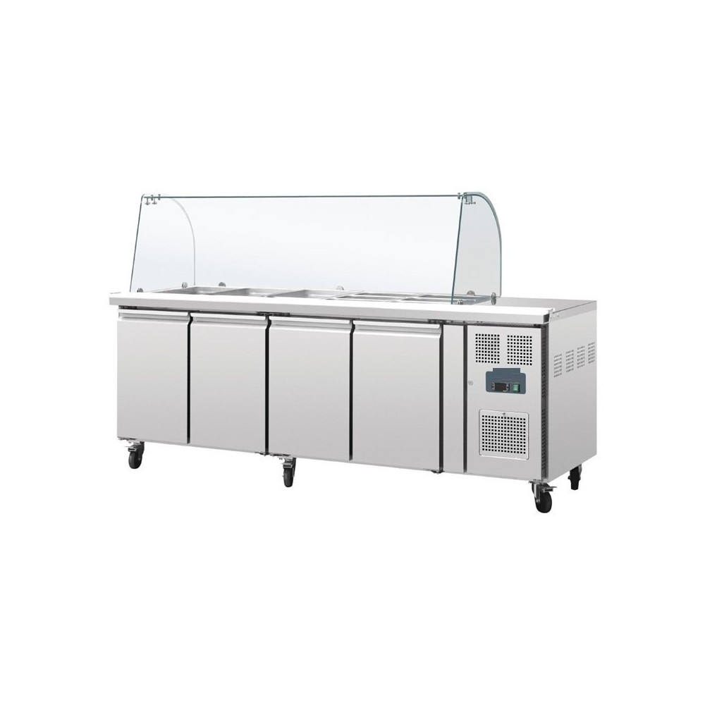 Saladette inox refrigerée 2 portes TRUE Saladette inox refrigerée 2 portes TRUE