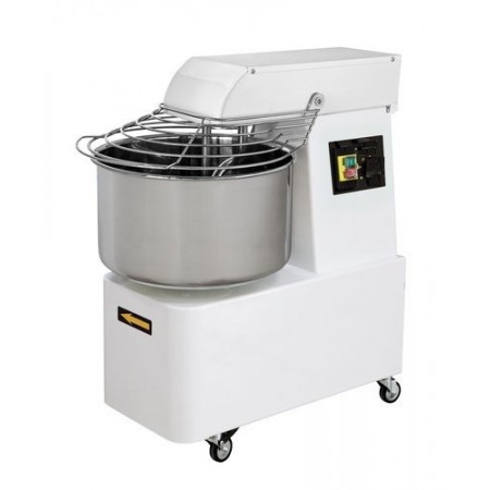Pétrin 32L - 2 vitesses - Tête + cuve fixe - RESTO ITALIA - avec roulettes