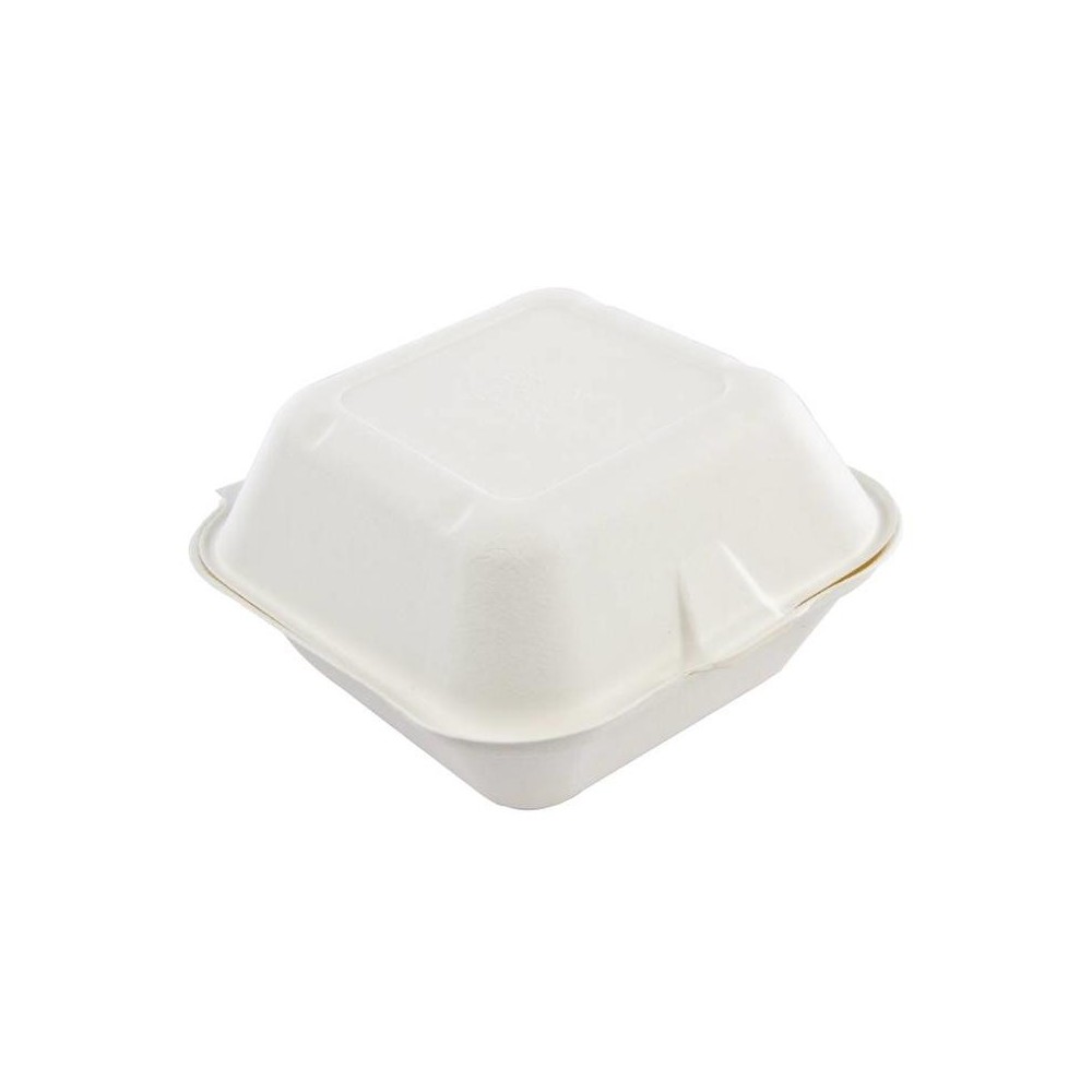 Boîte à Hamburger Recyclable - 90x140x140mm - 500 Pièces Boîte à Hamburger Recyclable - 90x140x140mm - 500 Pièces