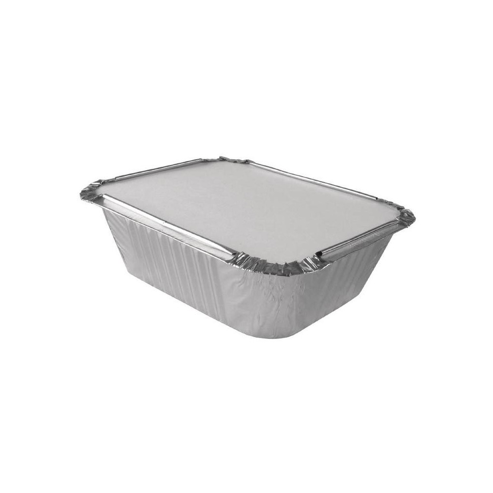 Couvercles Carton pour Barquette Aluminium - 126x100mm - Lot de 1000 Couvercles Carton pour Barquette Aluminium - 126x100mm - Lot de 1000