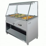 Vitrine exposition chauffante 4 GN1/1